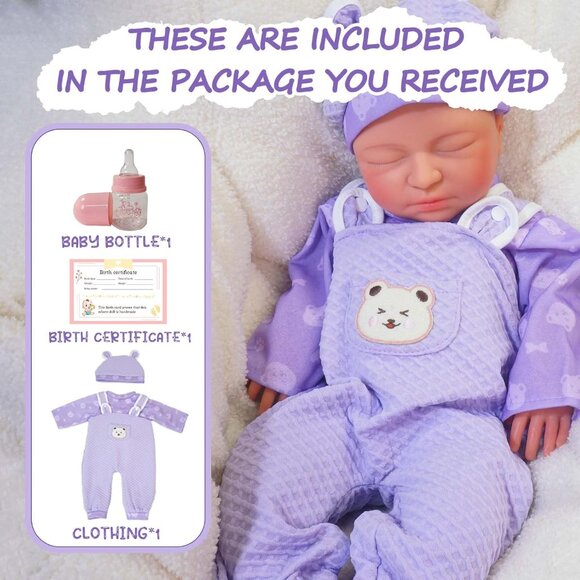 20in Full Silicone Reborn Angela-yellow Baby Girl Dolls Lifelike 8.61LB Weight - Picture 5 of 6